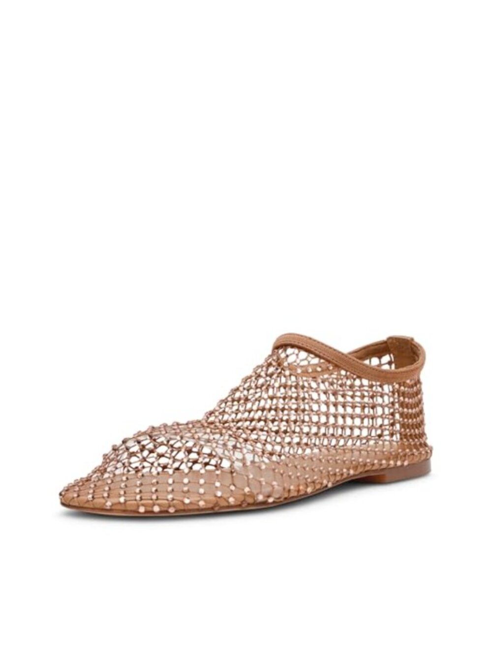 Rhinestone Ballet Flats Textile Synthetic Casual Party Pull-On